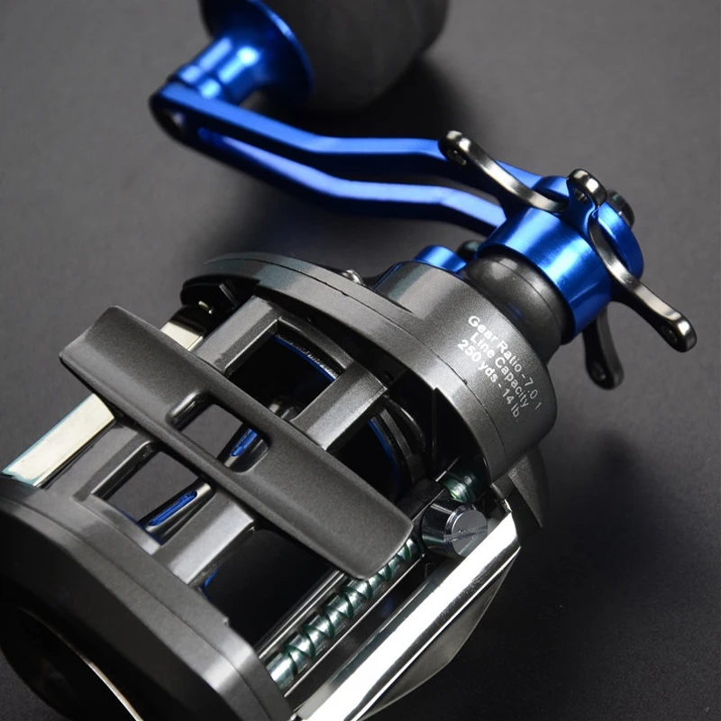 Slow Shake Bait Casting Reel 12+1Bb Jig Wheel Max Drag 11Kg Boat Wheel Gear Ratio 7.0:1 Lure Fishing Reel