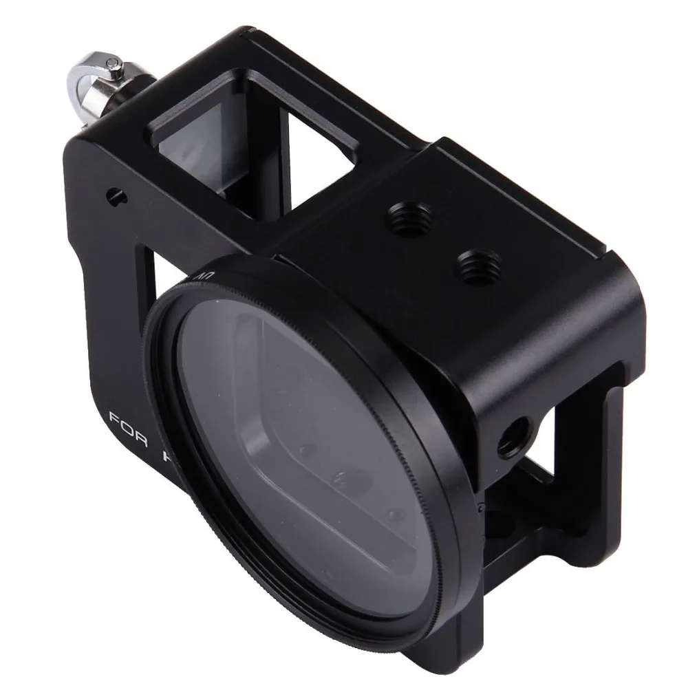 Housing Shell Aluminum Protective Cage+ 37mm UV Lens Filter+ Cap For GoPro HERO5 | Электроника