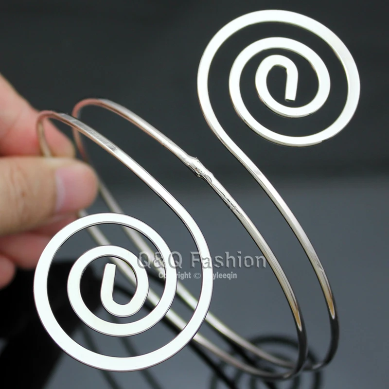 Викторианская филигрань крутящаяся Цыганская искусственная манжета на руку