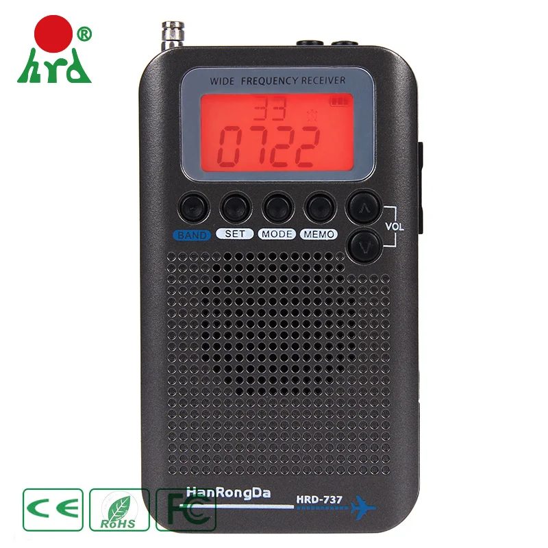 Портативный радиоприемник с широким диапазоном FM/MW/SW/AIR/CB/VHF|Радиоприёмники| |