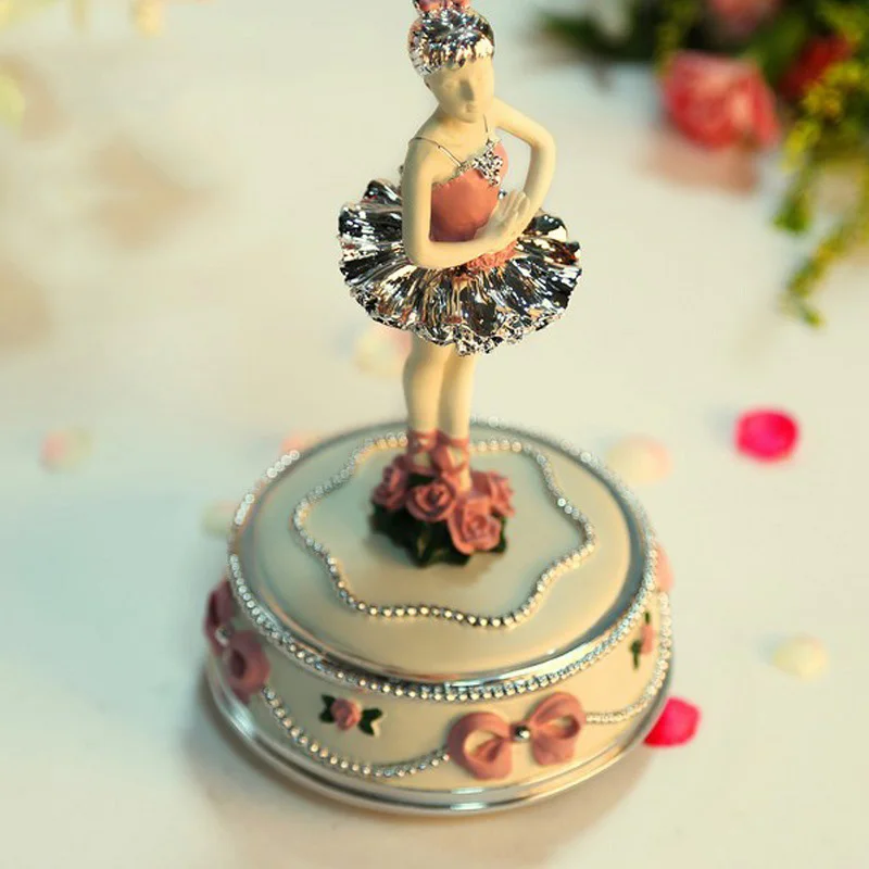 Девочка танец балет музыкальная шкатулка Изысканная модная позолоченная