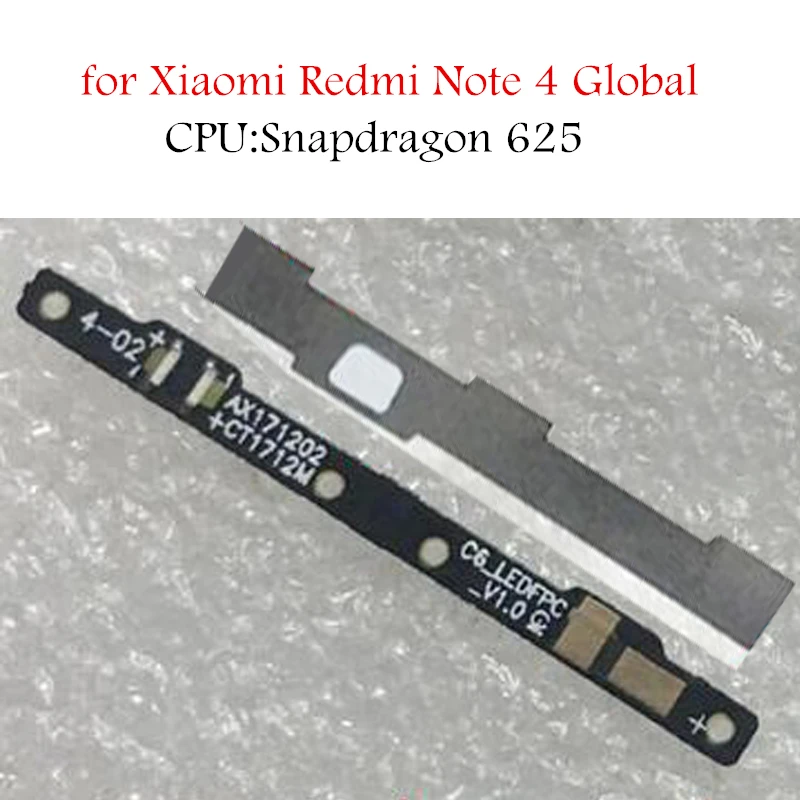 Для Xiaomi Redmi note 4 Global Snapdragon 625 светодиодная навигационная лампа FPC кнопка гибкий