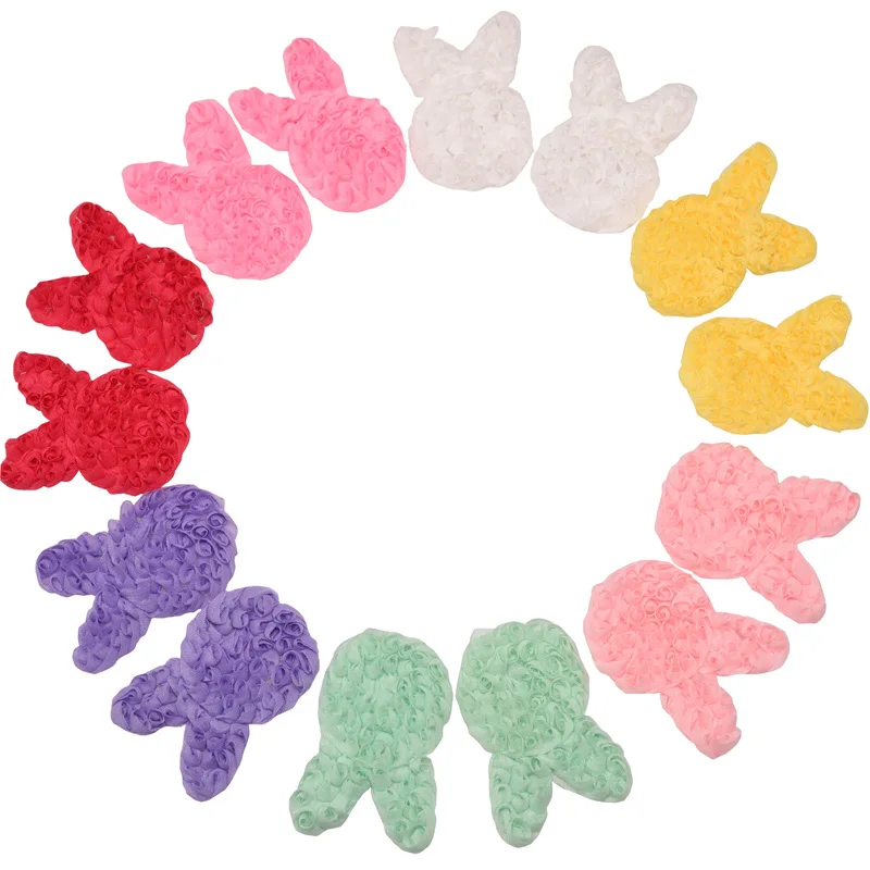 14 шт. шифоновые украшения для волос кролик |