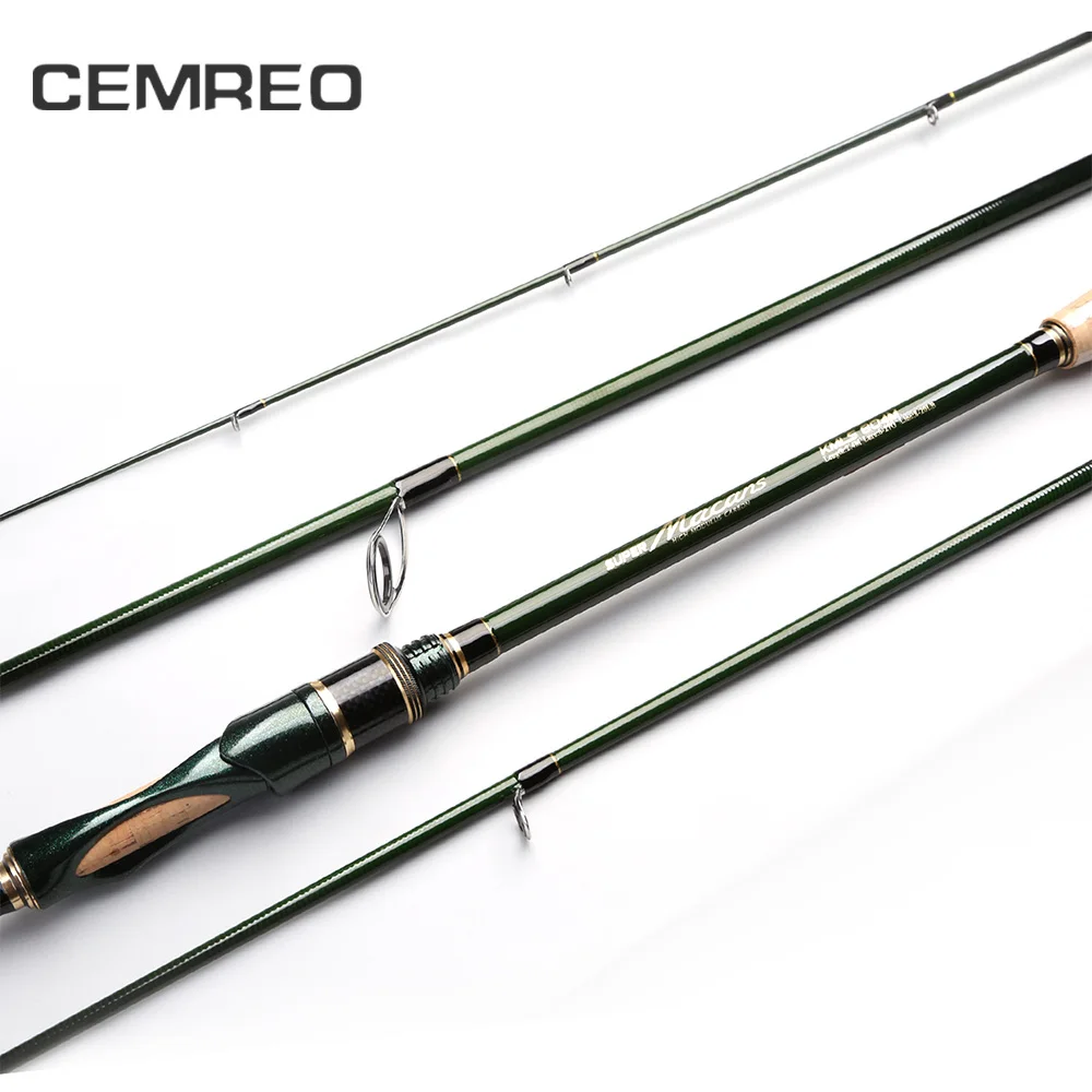 CEMREO Carbon medium action 1 8 м 2 М 4 3 секции портативная спиннинговая удочка|Удочки| |