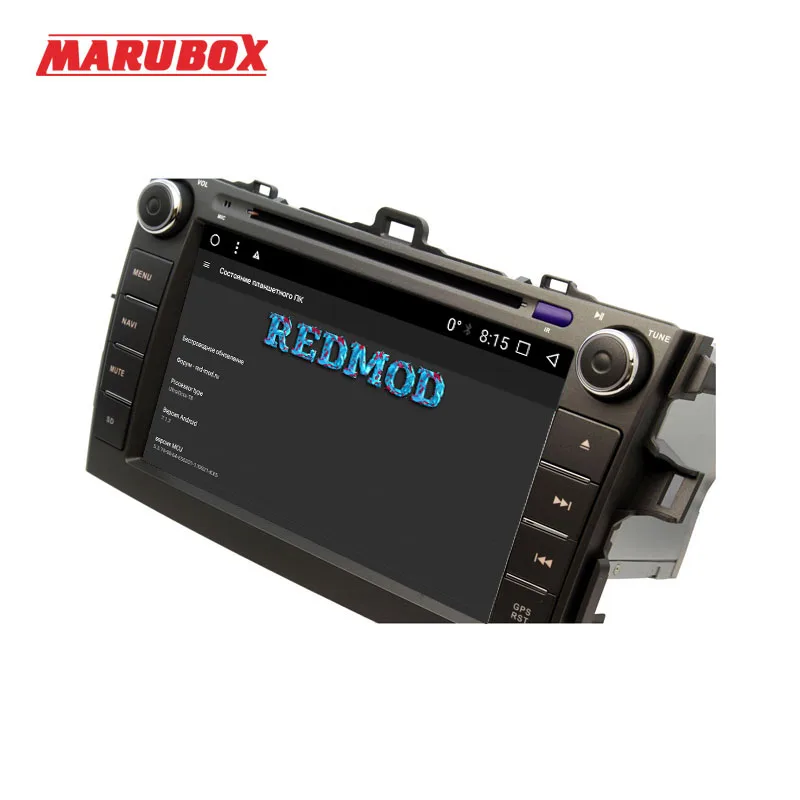 MARUBOX 8A105MT3 автомобильный мультимедийный плеер для Toyota corolla 2007 2011 четырехъядерный