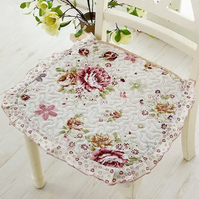 xiyanhuakai 2pcs Хлопковая Подушка для стула для офиса, дома, столовой, Декор, четыре сезона, подушка для сиденья, подушка для кухонного стула, противоскользящая дышащая подушка для сиденья - Цвет: xiyanhuakai 2pcs