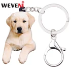 WEVENI, акриловый, сидячий, лабрадор, собака, брелок, животное, животные, питомцы, ювелирные изделия для женщин, девушек, Подарочная сумка, автомобильный кошелек, подвески 2019