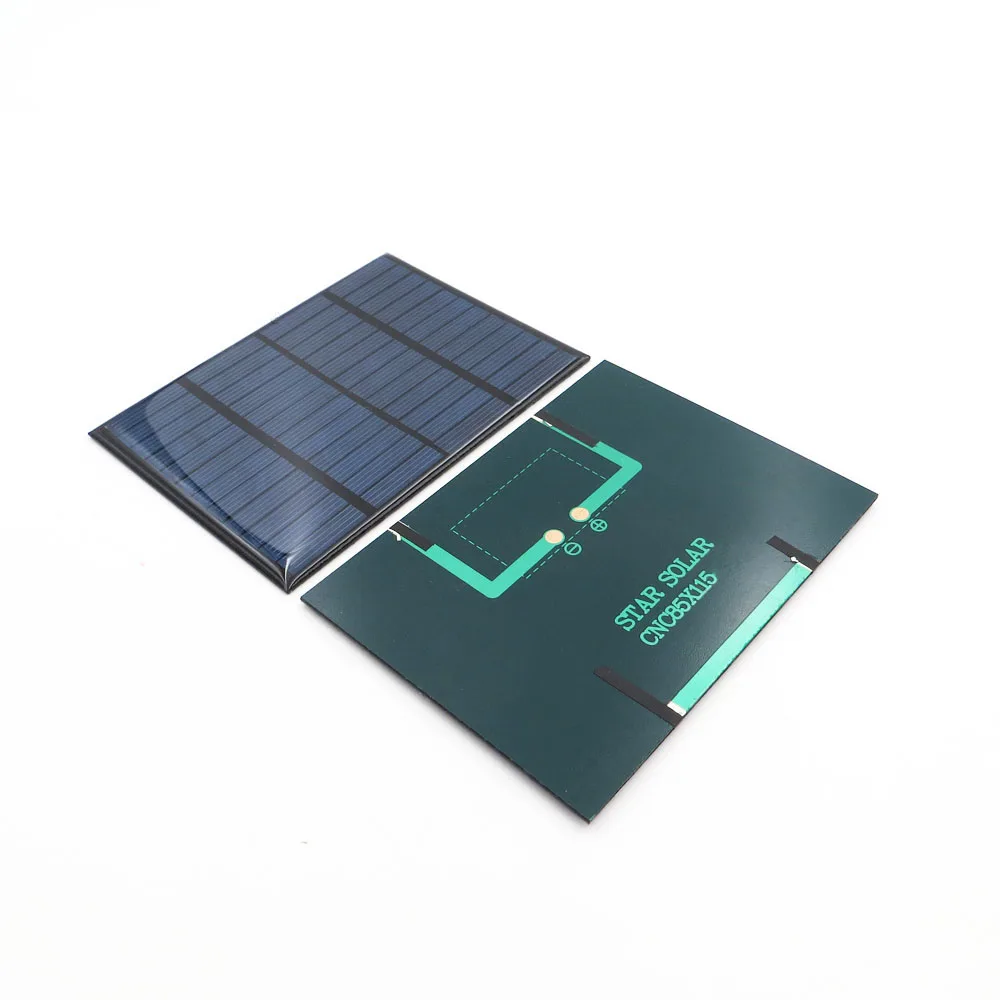 Поликристаллический кремний DIY Батарея кремния 12V 1,5 W Панели солнечные Стандартный эпоксидной Мощность зарядный Модуль 115x85 мм Мини Солнечная батарея