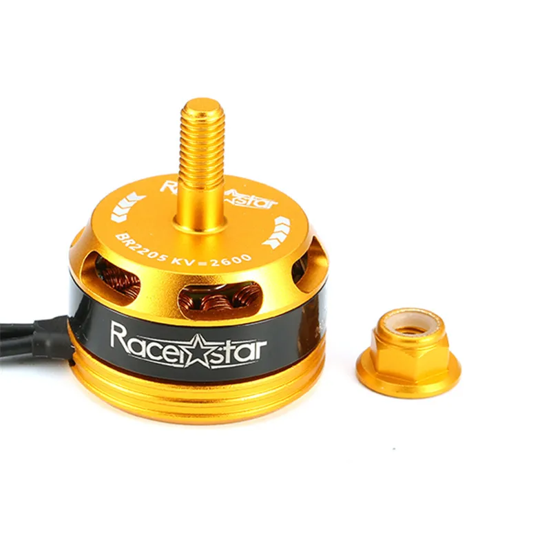Бесплатная доставка Racerstar Racing Edition 2205 BR2205 2600KV 2 4S бесщеточный двигатель CW CCW желтый