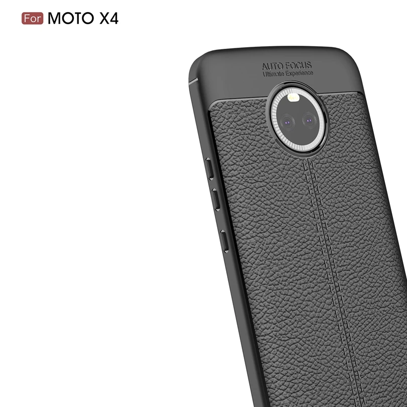 Для Motorola Moto X4/MotoX4 5 2 &quotЧехол роскошный мягкий силиконовый кожаный чехол личи