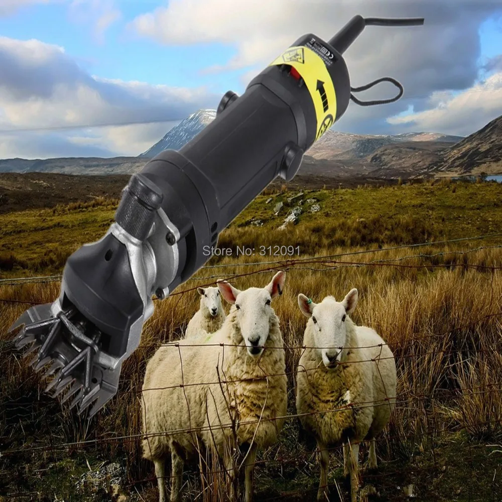 (Корабль из ЕС) 320 Вт электрические ножницы для стрижки Овцы козы Альпака