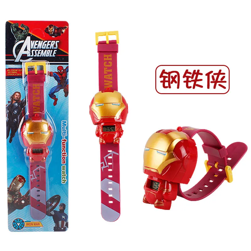 Детские игрушки Disney подарок экшн-игрушки фигурки часы Мстители Железный человек