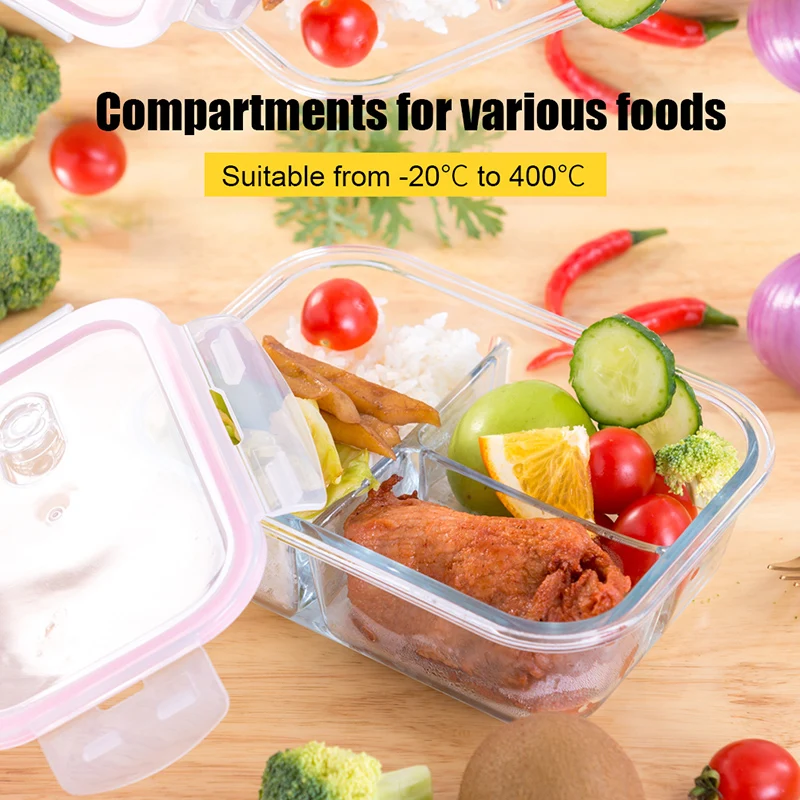 OTOR здоровые материалы Ланч бокс с отделениями Бенто боксы микроволновые