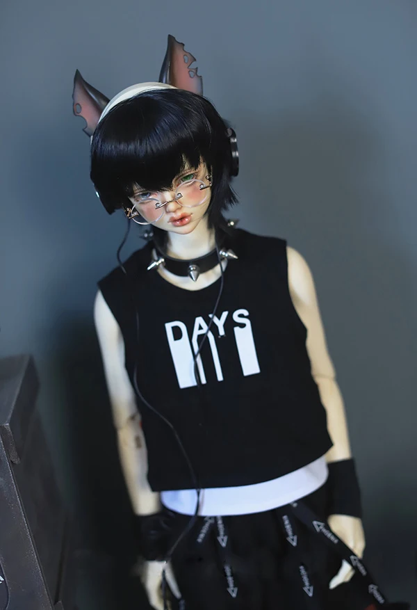 BJD Одежда для кукол серый 2 белые полоски спортивный костюм 1/3 1/4 SD DD MDD MSD SD17 Uncle SSDF2