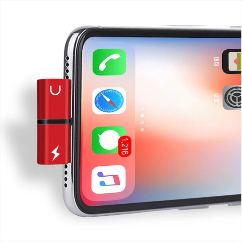2 In 1 Dual Ports Headphone Adapter Phone Case for Iphone X XR XS Max 7 8 Plus 10 Charger Audio Splitter Coque Cover Accessories |