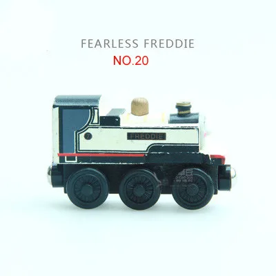 Деревянный поезд магнитные игрушечные поезда Танк двигатель Trackmaster игрушка для детей маленький автомобиль Рождественский подарок - Цвет: 20