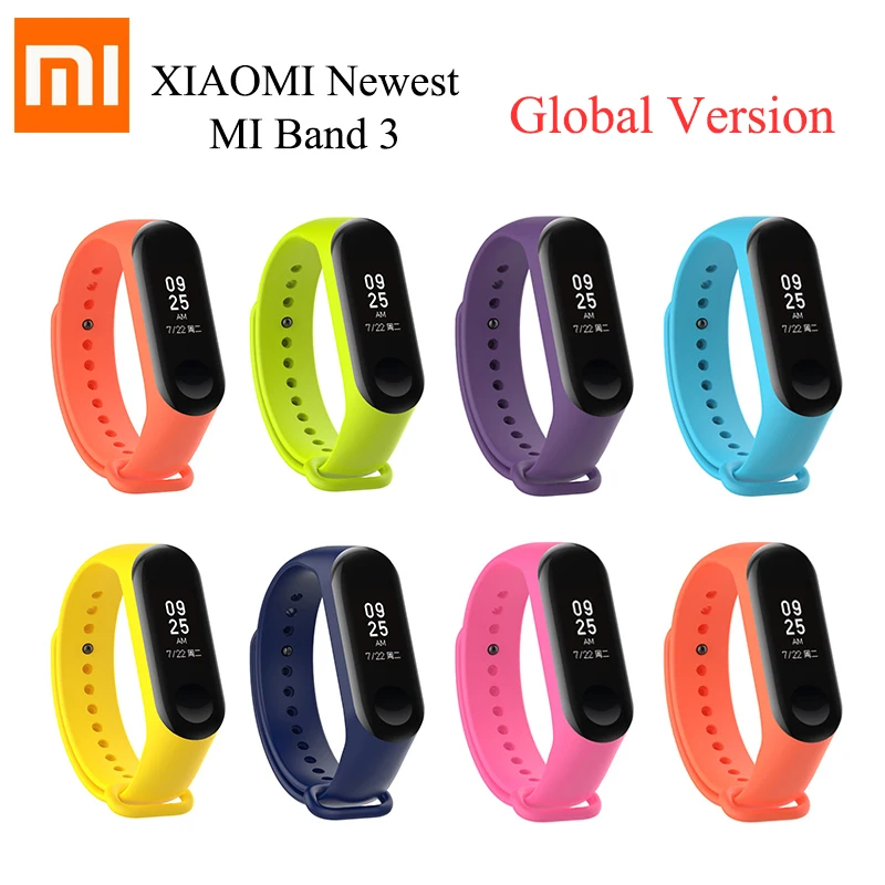 2018 новый оригинальный Смарт браслет Xiaomi Mi Band 3 в глобальной версии 0 78 дюйма OLED