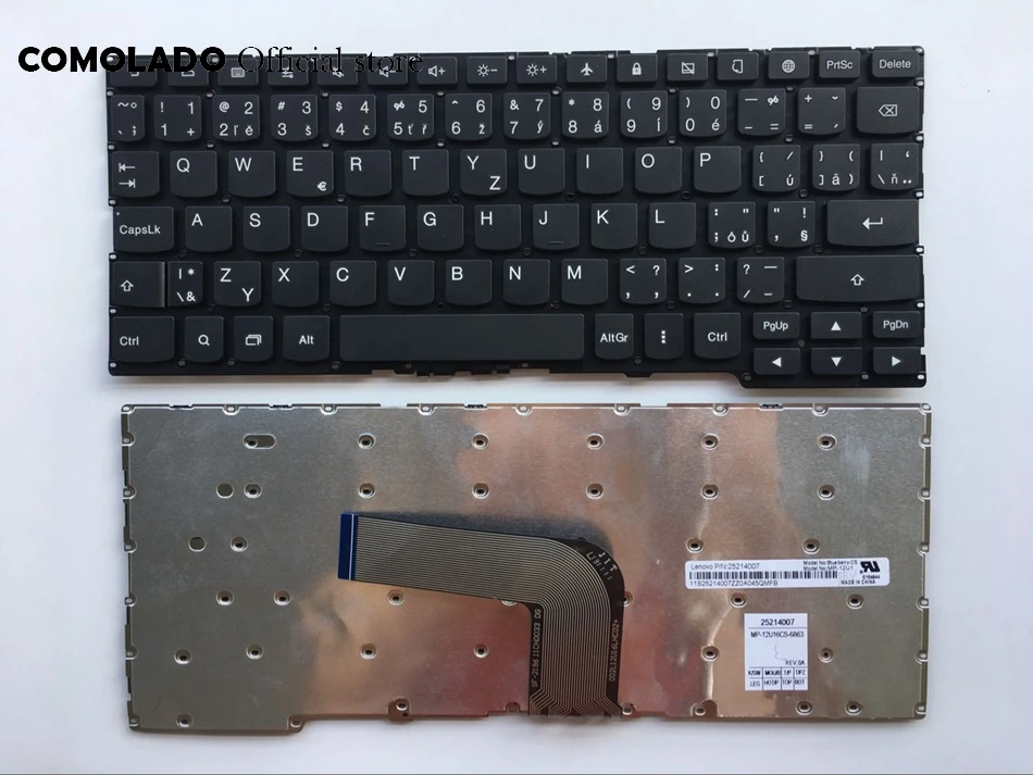 CZ Чешская клавиатура для LENOVO Yoga 2 11 YOGA 20332 A10 70 черная ноутбука