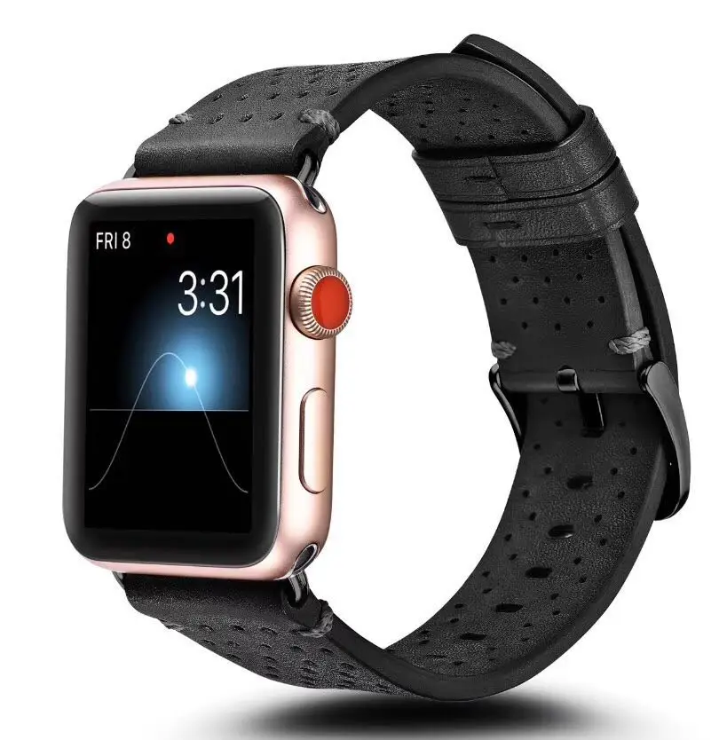2018 Для мужчин и горе спорт отдых кожи для apple watch 38mm 42 мм заменить t браслет с