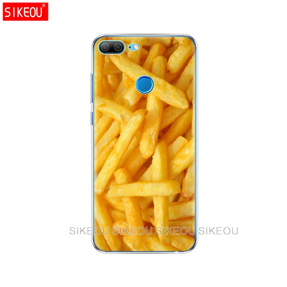 Silicone Cover phone Case for Huawei Honor 10 V10 3c 4C 5c 5x 4A 6A 6C pro 6X 7X 6 7 8 9 LITE Pizza French fries Doughnut food | Мобильные