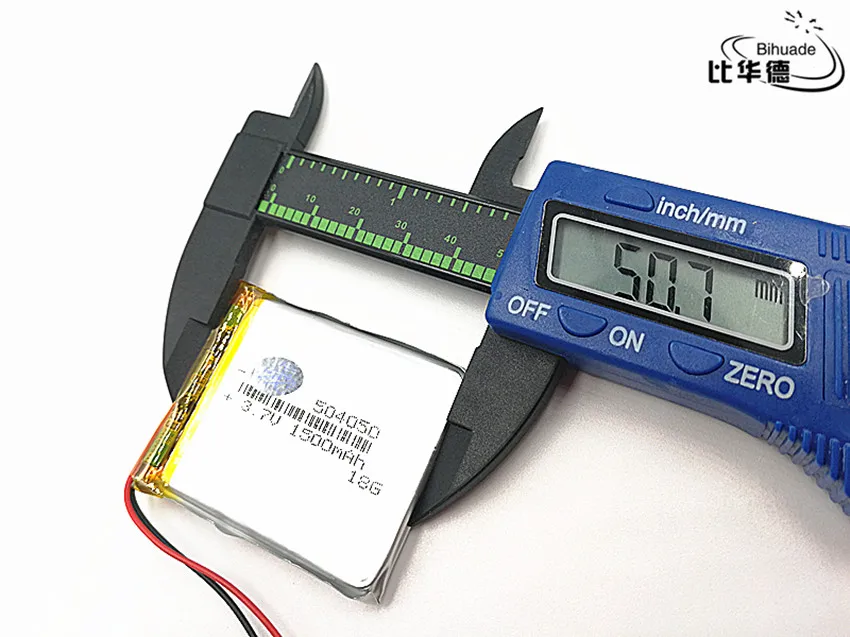 

6pcs/lot 3.7V 1500mAH 504050 Polymer lithium ion / Li-ion Rechargeable battery for DVR,GPS,mp3,mp4