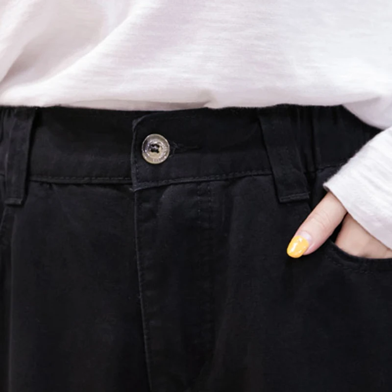 Корейский стиль женские брюки с широкими штанинами Повседневное свободные