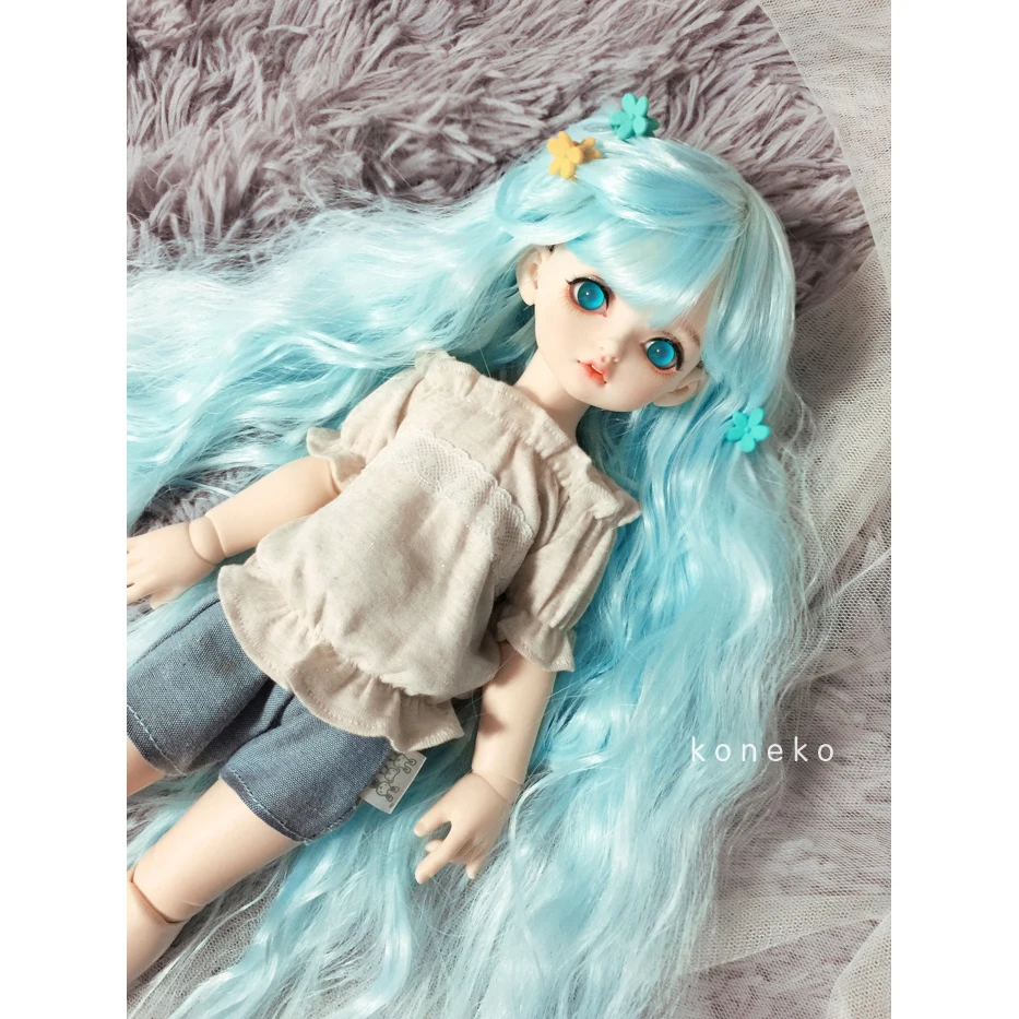 Волосы Allaosify Bjd размер 1/3 1/4 1/6 1/8 волосы BJD высокотемпературное волокно бесплатная
