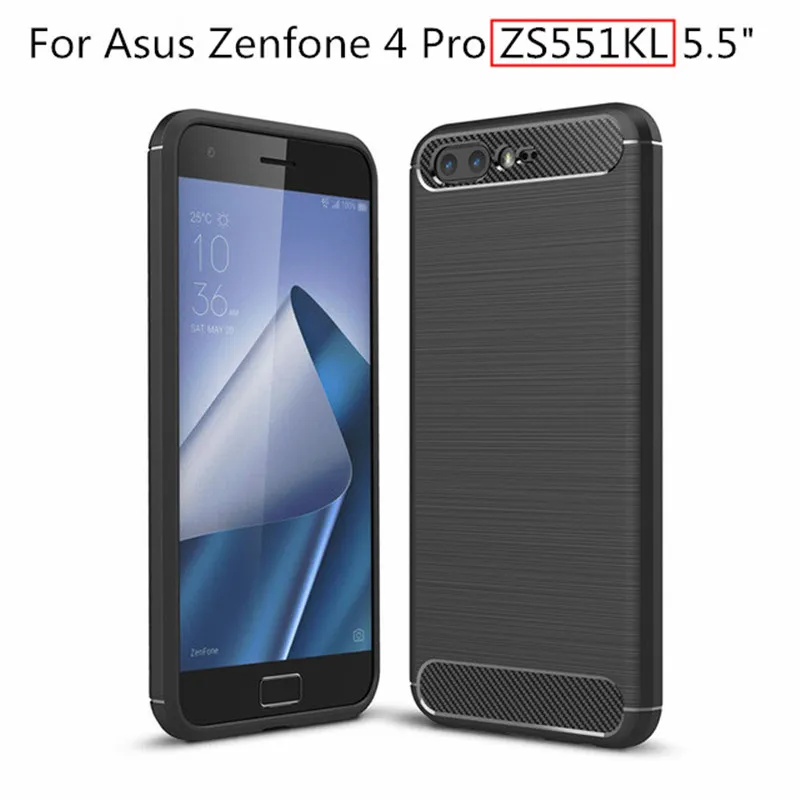 For Asus ZenFone 4 Pro ZS551KL ZE554KL Case soft PTU bumper Cover Telefon Max PLUS ZC554KL ZC520KL Live ZB501KL case | Мобильные
