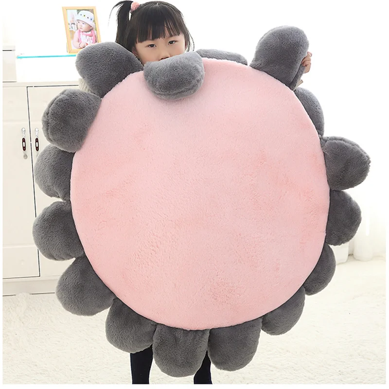 110cm Colorful Cartoon Soft Flowers Creative Plush Mats Meditation Cushion Floor Sofa Cushions Home Decoration