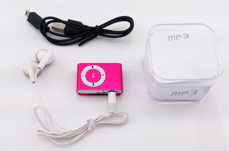 TF/SD Card Mini Clip MP3 Player with USB Cable+Headphone+Retail Box Free Shipping | Электроника