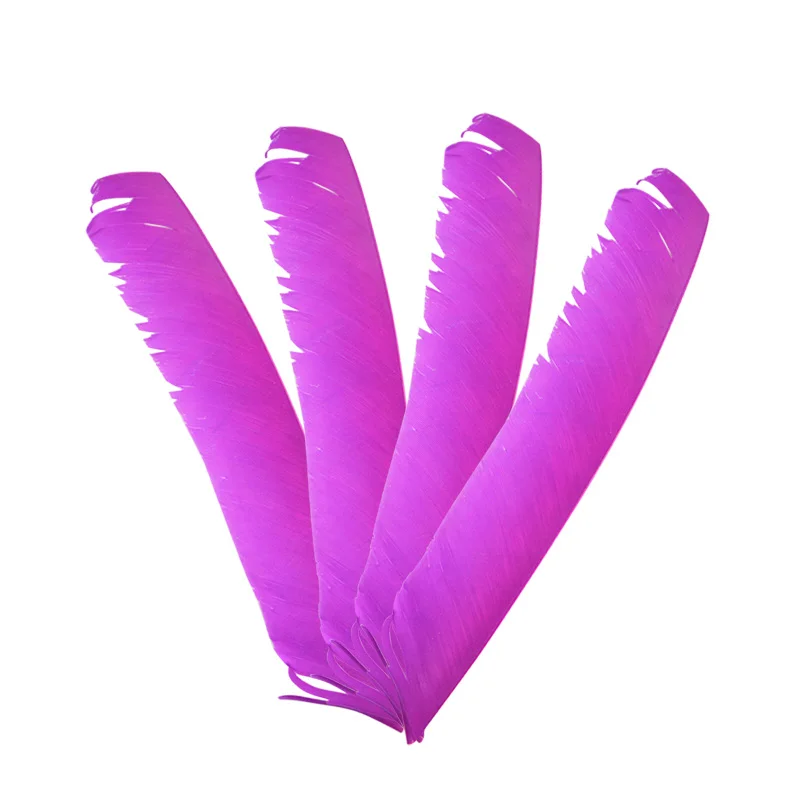 30pcs Turkey Arrow Feathers Full Length Irregular Feather Archery DIY Handmade Natural Fletching Left Wing Shooting Accessories