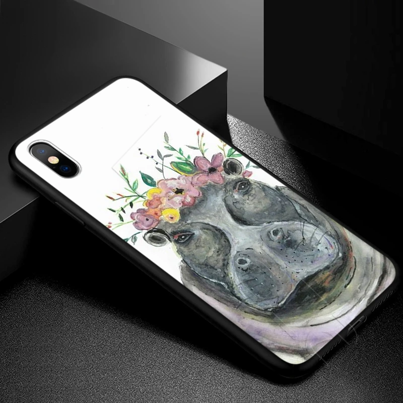 Lavaza милый мультяшный Бегемот чехол для iPhone 11 Pro XS Max XR X 8 7 6 6S Plus 5 5s se |