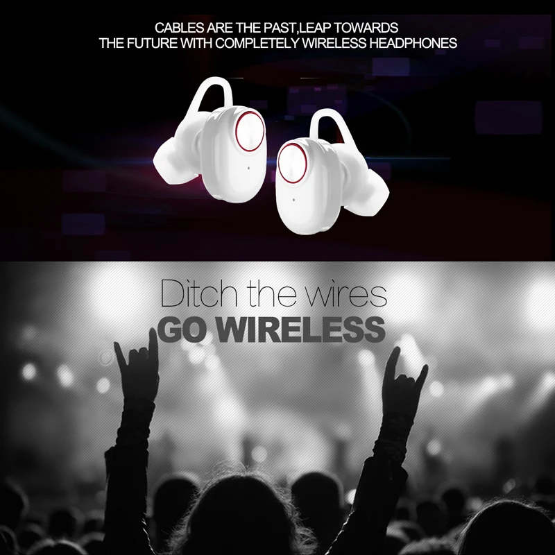 Мини BTH V5 TWS Bluetooth v4.2 наушники гарнитура беспроводные стерео бас с микрофоном для