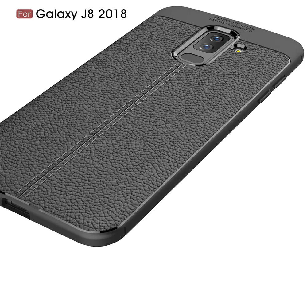 Мягкий матовый чехол-бампер с текстурой личи для Samsung Galaxy J2 J3 J4 J8 J5 J6 J7 Plus Core 2016 On 8 C8