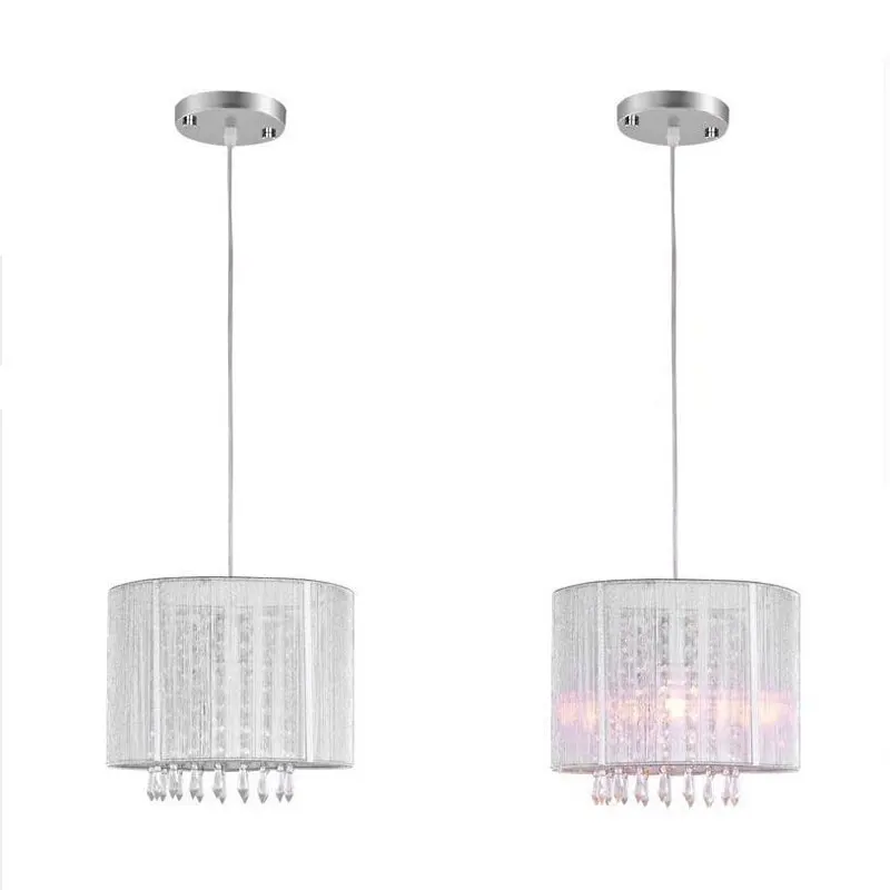 Современная черная серебряная матовая люстра со светодиодной лампой