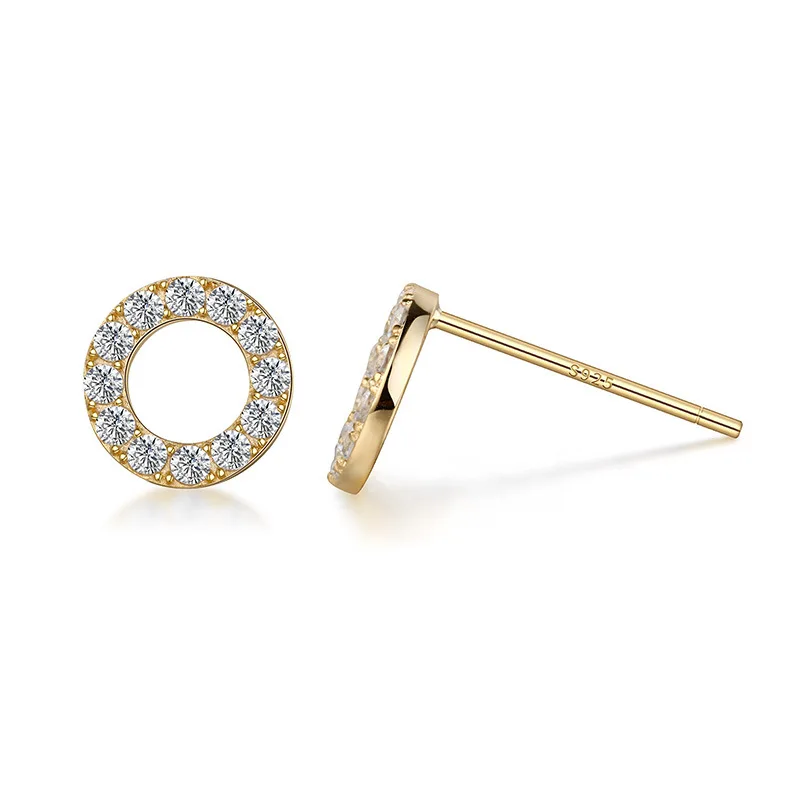 Женские серьги гвоздики из стерлингового серебра 925 пробы простые кубического