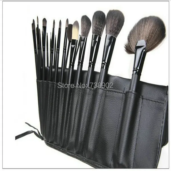 Прямая поставка Профессиональные кисти для макияжа натуральный ворс 24 шт. наборы