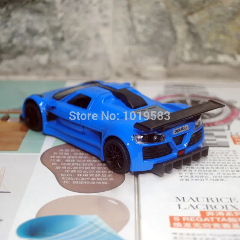 Масштаб 1/36 игрушечный автомобиль 2010 Gumpert Apollo Спортивная литая металлическая