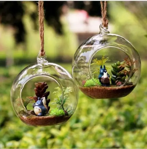10 см прозрачный подвесной микро экологический ландшафт стеклянная ваза банки