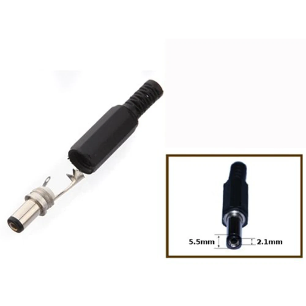 50 шт. пластиковые штекеры 2 1x5 5 мм|male power connector|male dc connectormale plug |