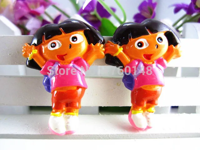 Дора Исследователь фигурка плоская задняя Смола DIY праздник свадебное украшение