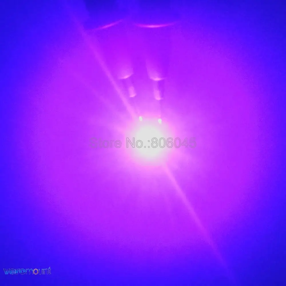 5 шт./лот чип Everlight 3 Вт 3535 Ультрафиолетовый высокомощный светодиодный излучатель