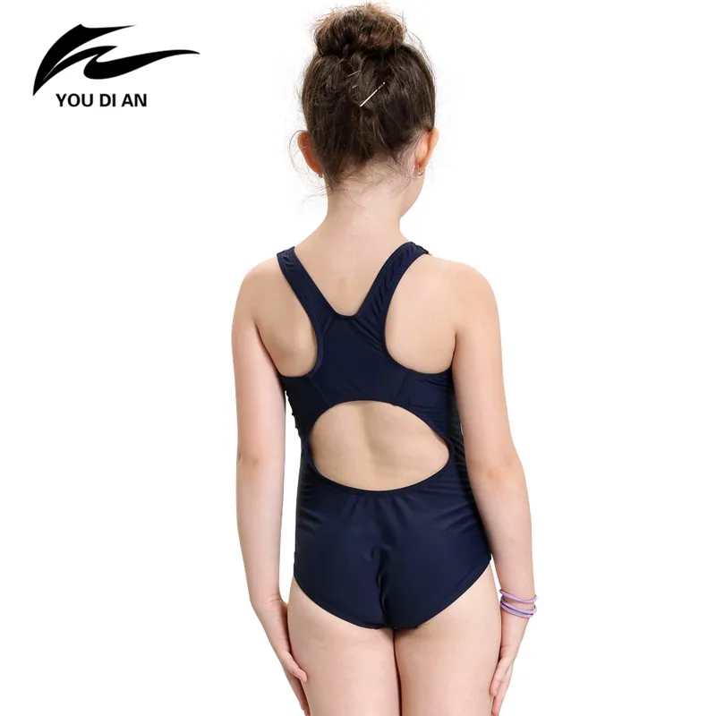 2017 Купальный Костюм Девушки Летом Пляжная Одежда Купальники Дети Спортивная One