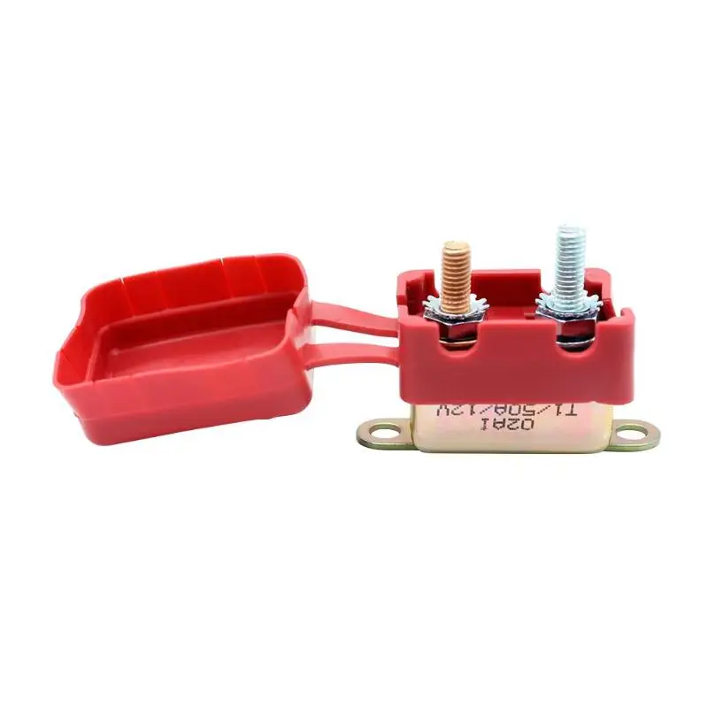 2pcs 50A AMP 12 V автоматические выключатели с крышкой защитное устройство Предохранитель автоматический сброс двойной предохранитель батареи для автомобиля лодки караван