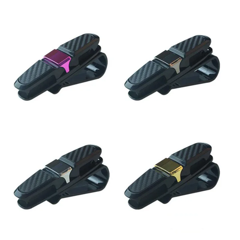 Auto Fastener Sun Visor Clip Holder For Reading Glasses Sunglasses Eyeglass Card Pen Sunglass Car Styling | Автомобили и