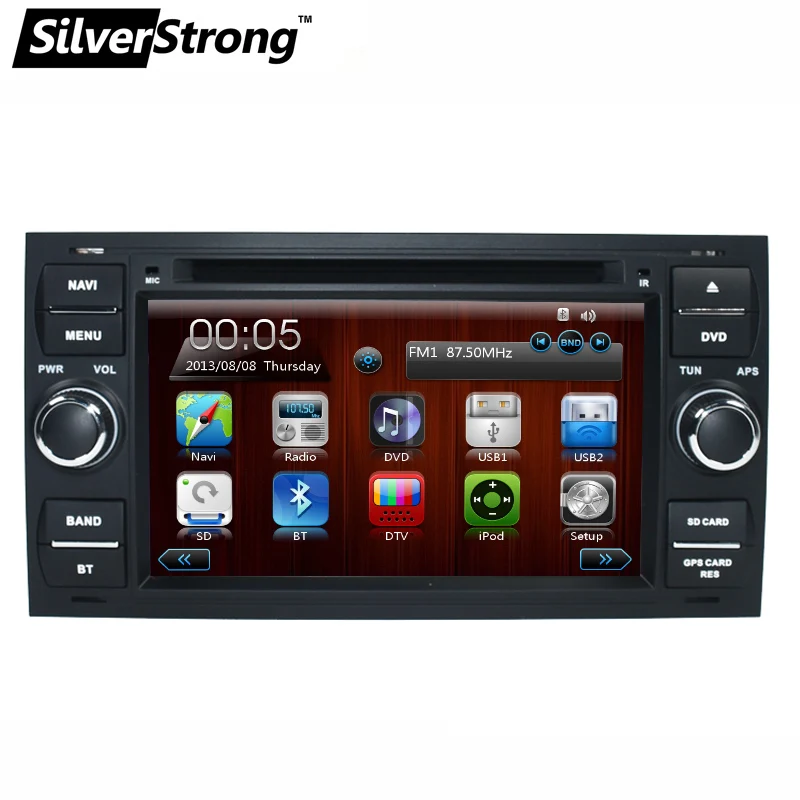 SilverStrong дюймов Бесплатная доставка 2Din 7 Автомобильный DVD для FORD FOCUS1 2005 Galaxy Transit 2007