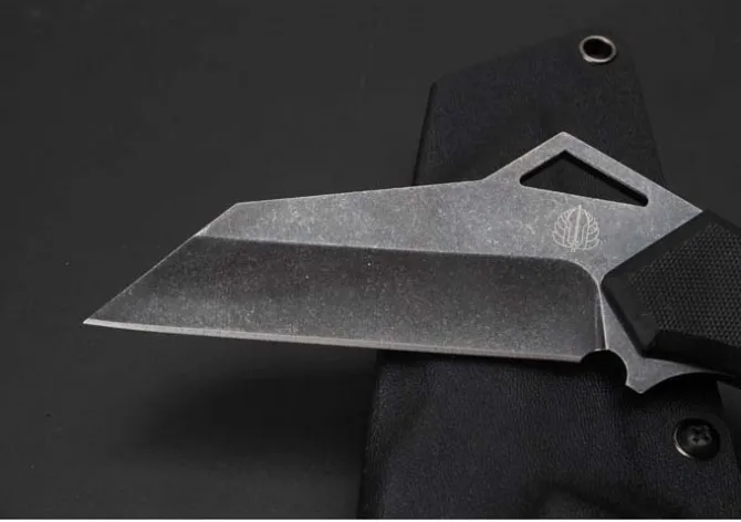 Нож D2 Strider Karambit для кемпинга, выживания, охоты и тактических задач с фиксированным клинком и кольцом для ношения на шее.