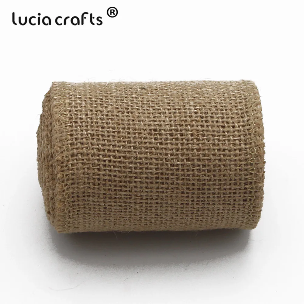 Lucia crafts 3 года/лот 4 см/5 см/8 см/10 см джутовые Мешковины Ленты Hessian рулоны деревенская ткань для украшения свадебной вечеринки V0504