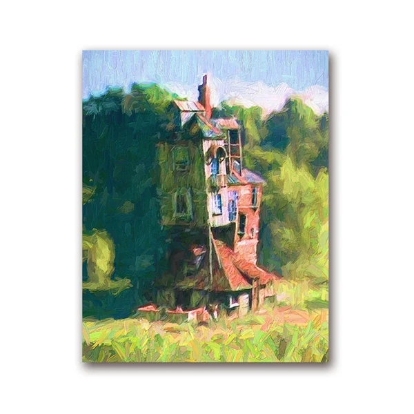 

Картина маслом "Дом Уизли" на холсте