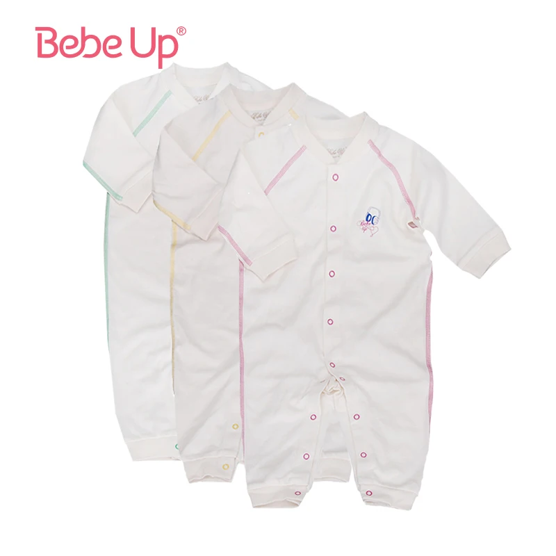 Bebe Up/органический комбинезон с длинными рукавами для маленьких девочек одежда